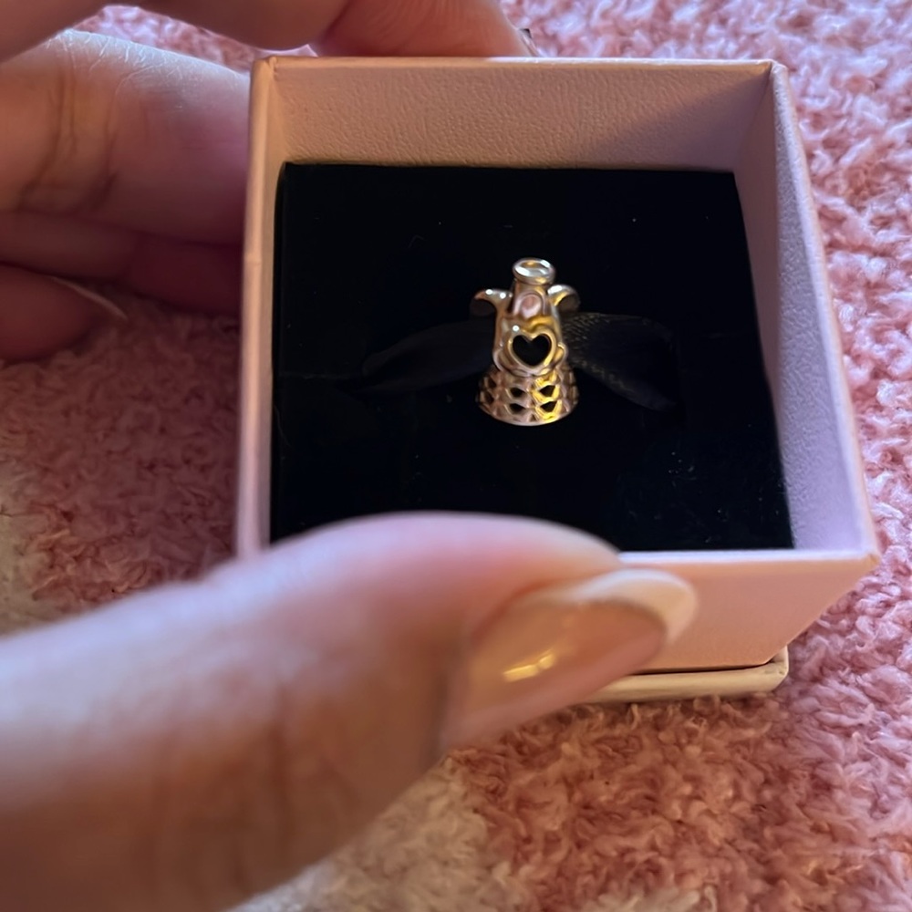 Solid gold pandora angel charm! NWT